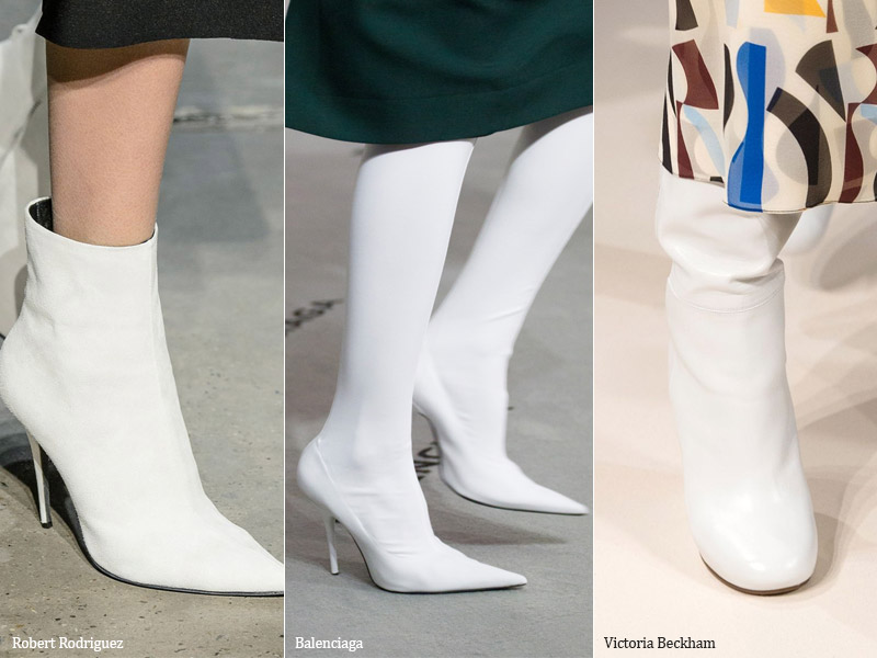 Идеальный белый - модные тенденции обувь осень 2017 / зима 2018