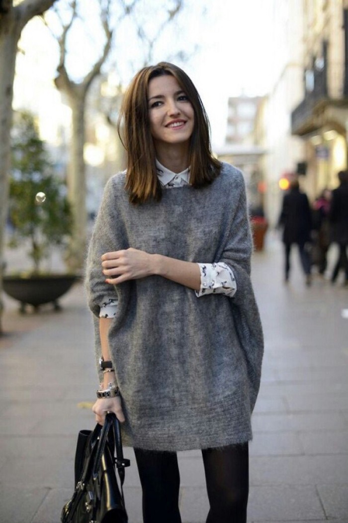 С чем носить свитер в цвете Neutral Gray: 8 трендовых образов