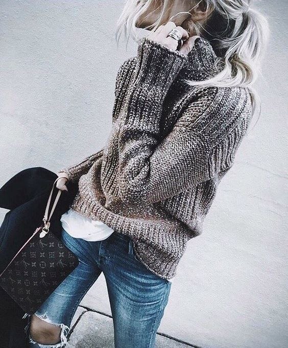 Как выглядит самый модный свитер зимы 2018 - 12 стильных образов 