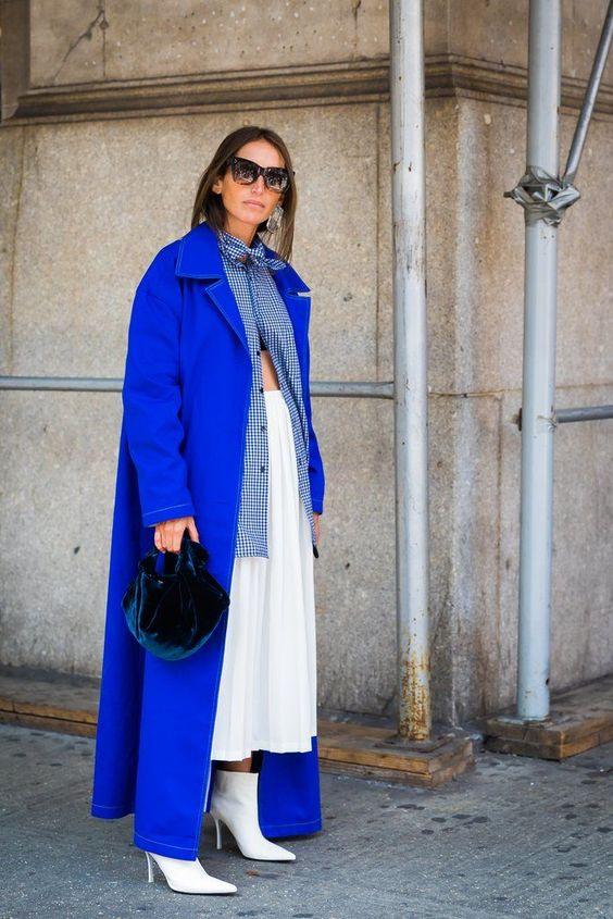 Как носить синий и быть модной: 7 актуальных образов