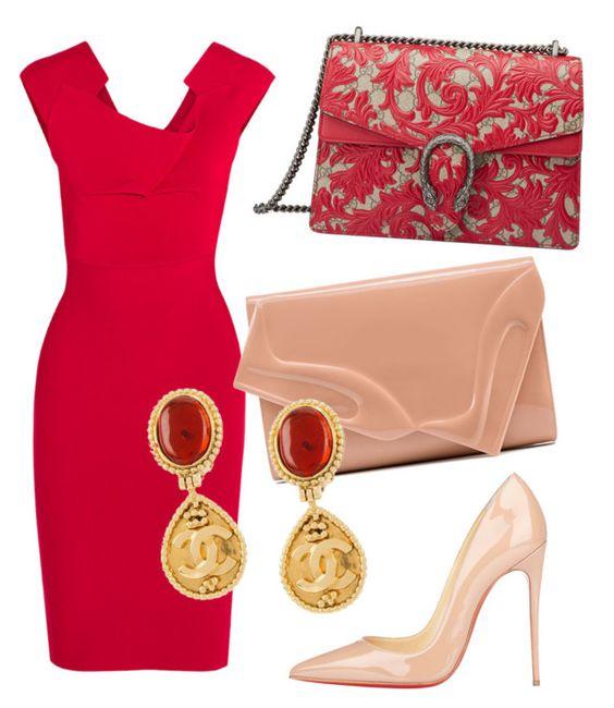 От офиса до вечеринки: 7 ярких образов с красным платьем