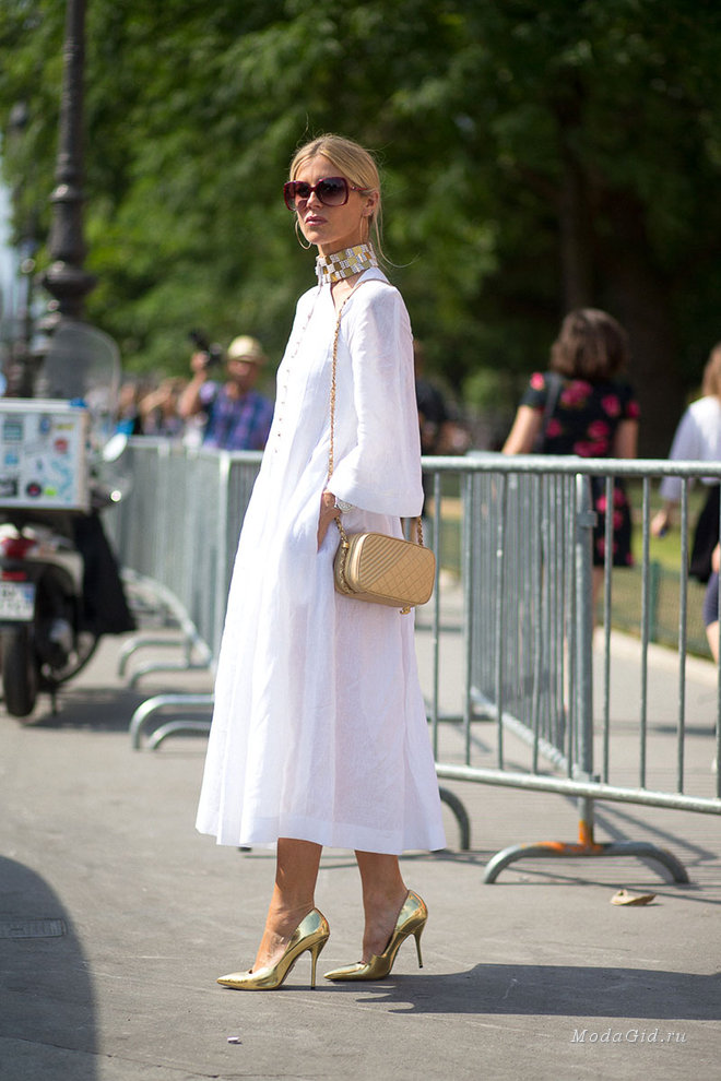 В платье белом: 6 идеальных примеров, с чем носить
