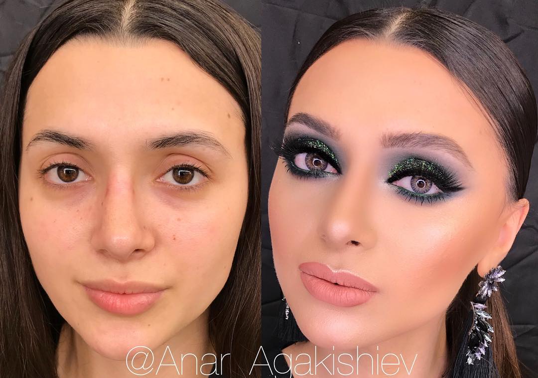 Как макияж меняет внешность: 15 удивительных работ визажиста Анара Агакишиева