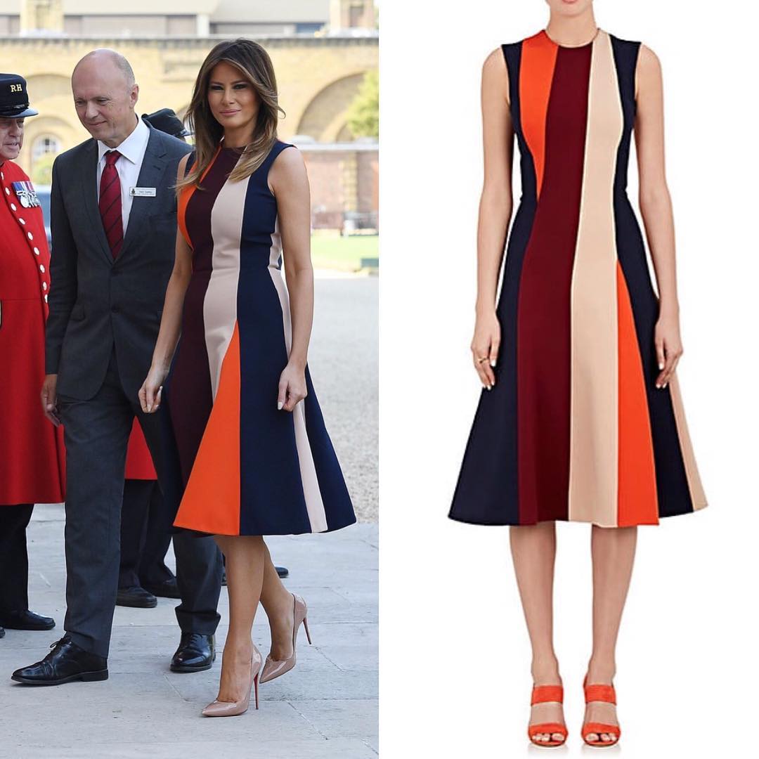 Мелания Трамп ослепила всех своей улыбкой и умопомрачительным платьем от Виктории Бекхэм