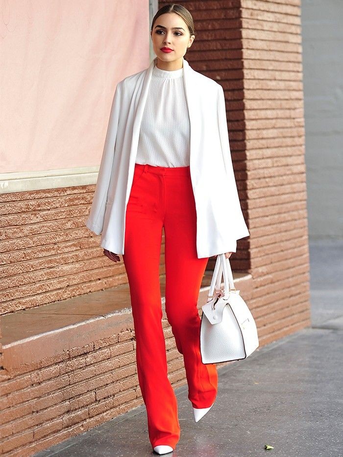 8 идеальных сочетаний с красными брюками, которые точно придутся вам по вкусу