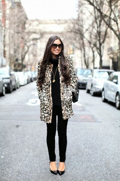 25 идей, с чем носить леопардовое пальто и выглядеть дорого