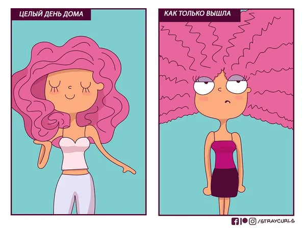 Кудряшка из Индии нарисовала смешной комикс о женщинах с вьющимися волосами (все и правда про нас!)