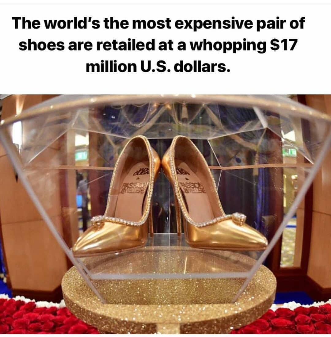 В Дубае показали самые дорогие туфли в мире — шпилька, острый носок и россыпь бриллиантов за $17 млн.